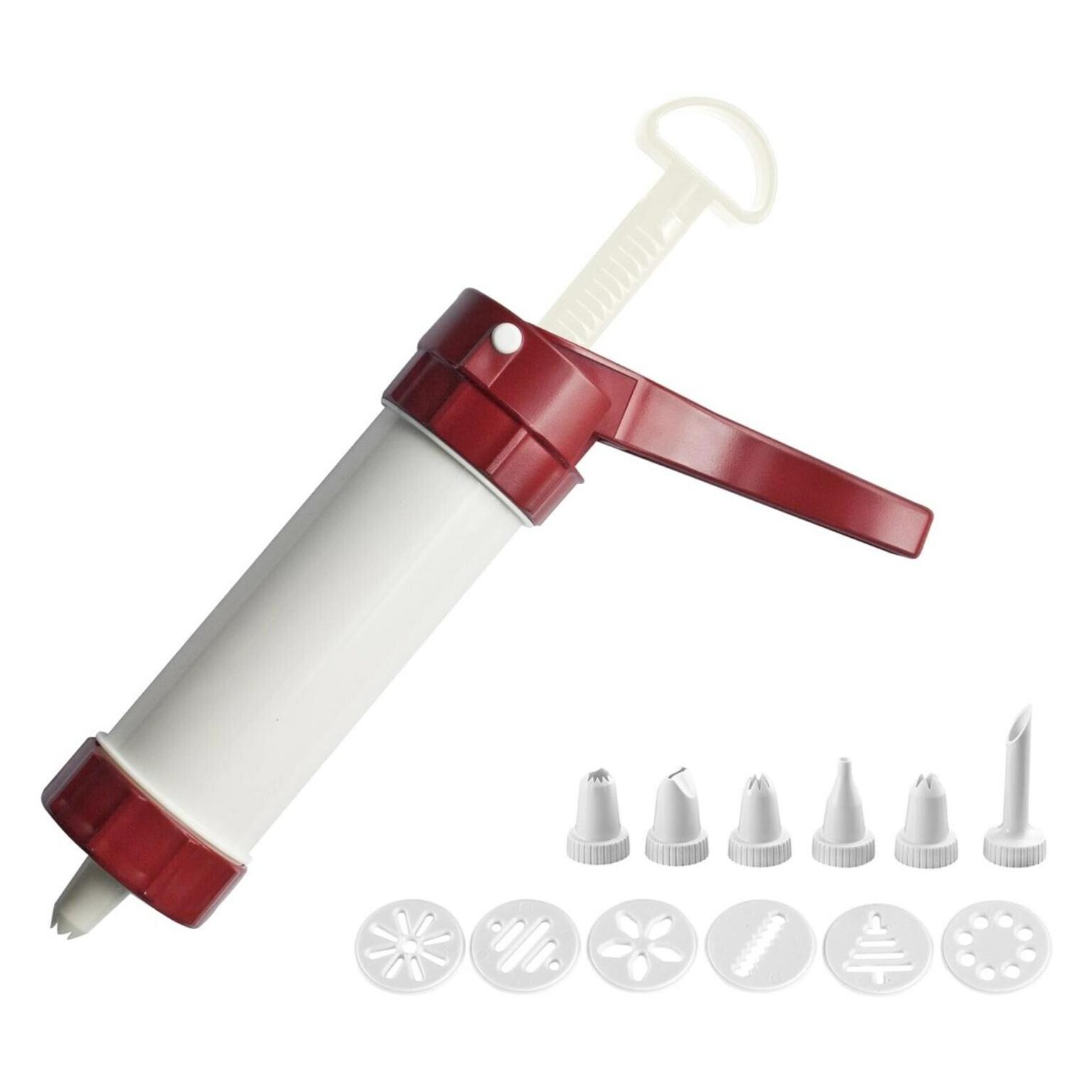 Westmark Gebäckpresse und Dekorierspritze "Luxus" mit Formen+Tüllen+Ad. (Gebäckpresse, 225 ml) (3230)