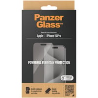 Displayschutz Classic Fit, Schutzfolie transparent, iPhone 15 Pro