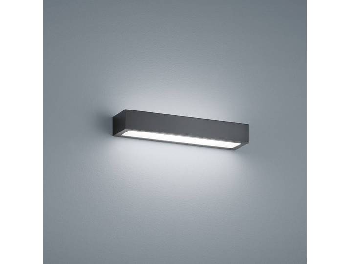 Helestra Wandleuchte Theia, schwarz, für Badezimmer, Metall, Modern