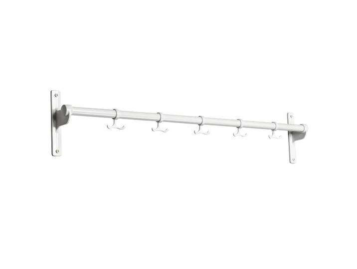 Essem Design Support mural avec crochets Nostalgi 100 cm blanc/blanc