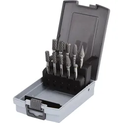 KS Tools HM Frässtift-Satz, Kunststoffkassette, 10-tlg - 515.3220