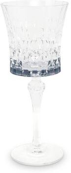 Vivience Liscio Ottico - Set of 6 Diamond Cut Glasses with Colored Shade on the Bottom