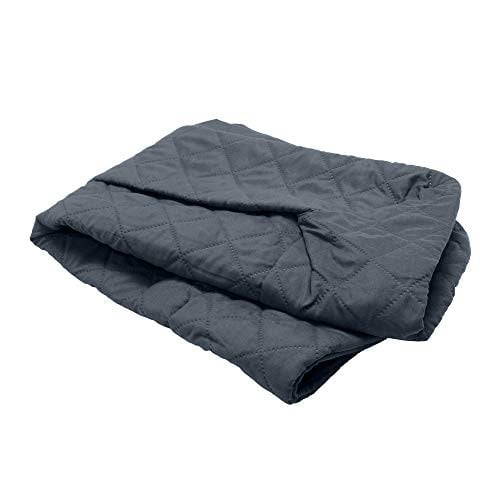 Furhaven vervangbare hoes voor hondenbed, sofa-stijl gewatteerd, machinewasbaar, ijzergrijs, groot