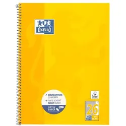 Oxford Collegeblock »Schule« Lineatur 26, A4+ kariert, Optik Papier weiß