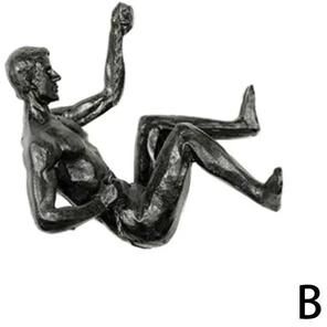 Inspire Essentials Climbing Man Wall Sculpture Modern Resin Wall Art Decor b