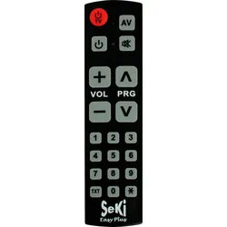 SEKI EASY+ SW - SeKi Easy plus, lernfähige Universalfernbedienung, schwarz