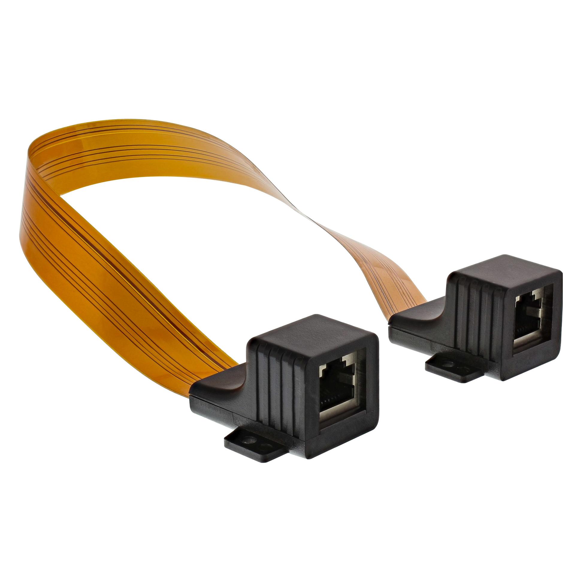 InLine Patchkabel Fensterdurchführung (U/UTP, UTP, CAT6a, 0.30 m) (69991I)