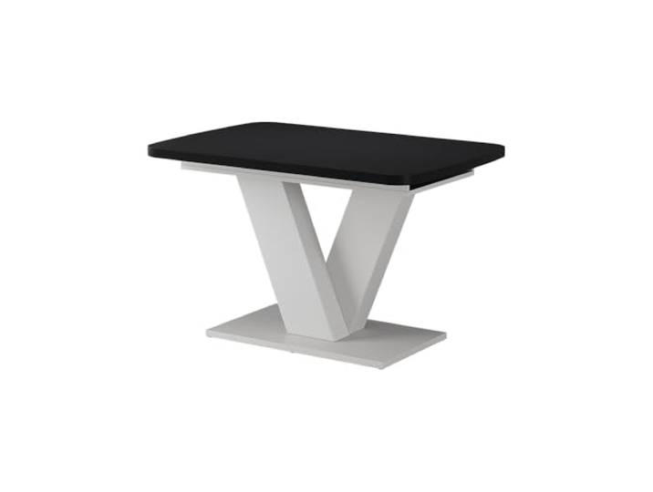 Vicco Esstisch Fenaro, Schwarz/Weiß, 120-160 x 80 cm ausziehbar, mit Synchronauszug für variable Tischlänge