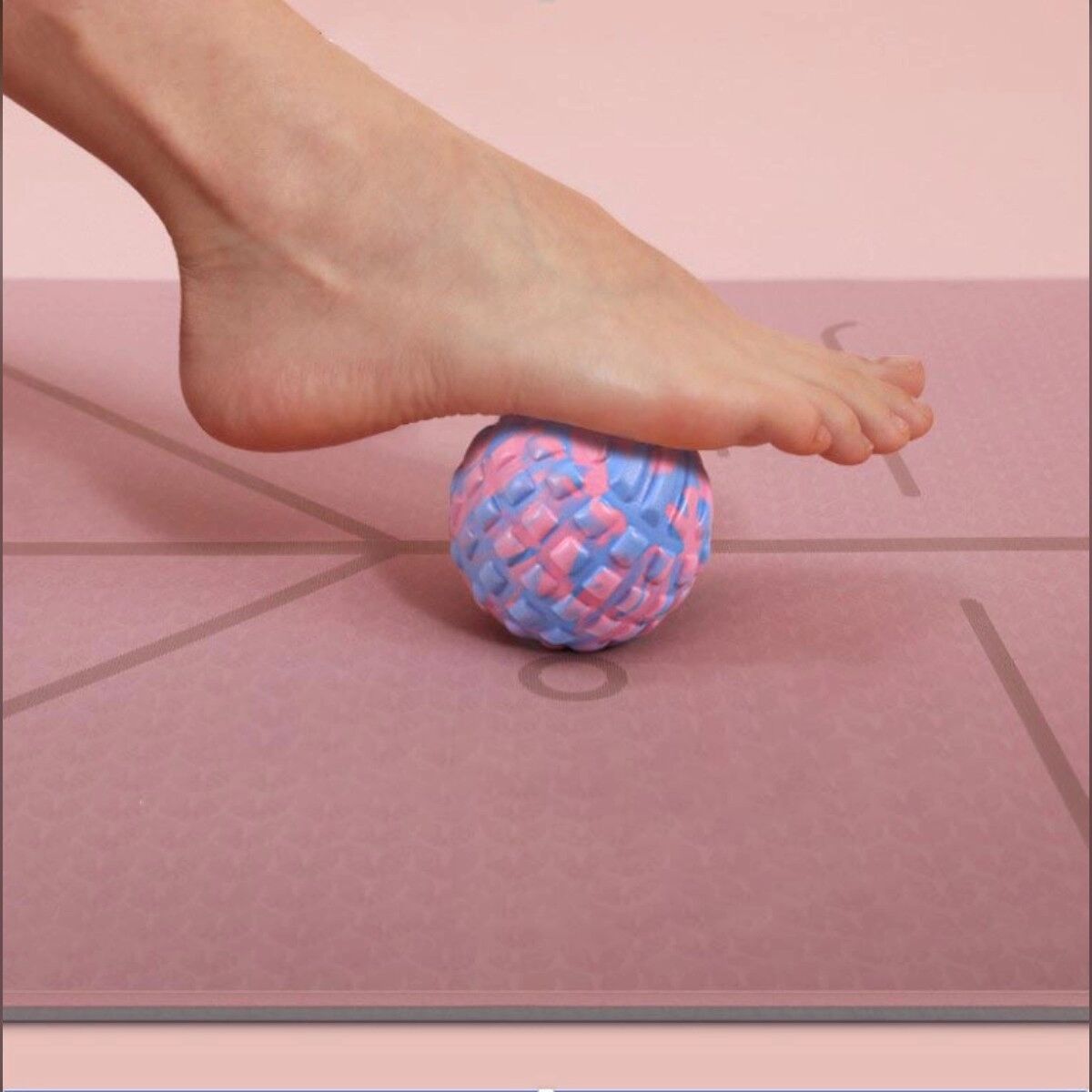 INF 7cm EVA Fitness Massageball – Myofasziale Entspannung & Tiefengewebsmassage Schwarz