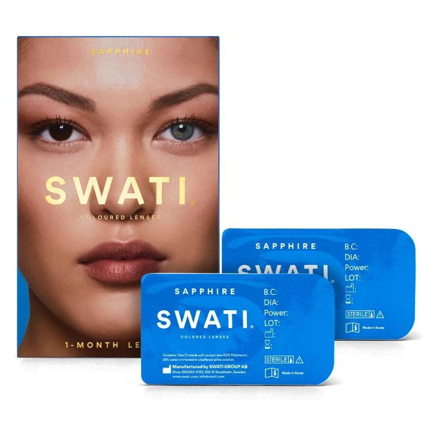 Swati Coloured Contact Lenses 1 Month - Sapphire (Sapphire) (SWA 367)