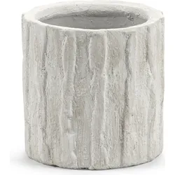 Rift Blumentopf 20 cm, gebrochenes Weiß