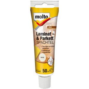 Molto Spachtelmasse Laminat- & Parkett Spachtel, weiß, für Holz, Innenbereich, 50g