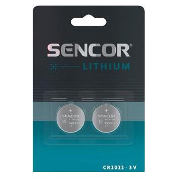 Sencor Einmal Lithium Batterie CR2032, 2-pack (2 Stk., CR2032) (SBA CR2032 2BP Li)