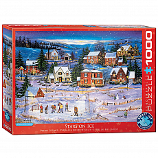 eurographics Puzzle - Eislaufen bei Nacht von Patricia Bourque - 1000 Teile 301043