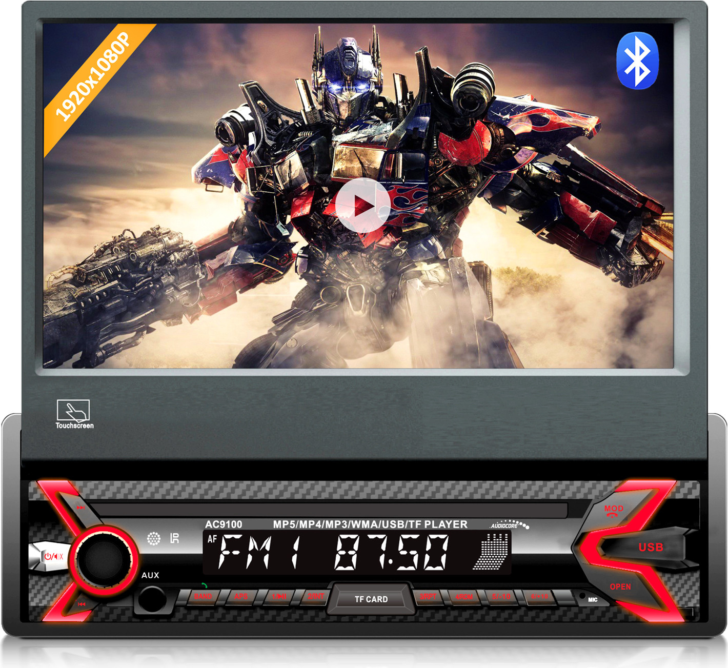 Audiocore AC9100 Car radio Digital Black