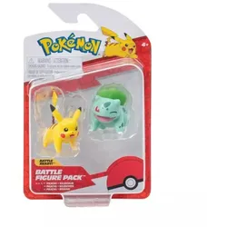 Pokémon: Figuren-Set mit 2 Stücken - Bisasam, Pikachu