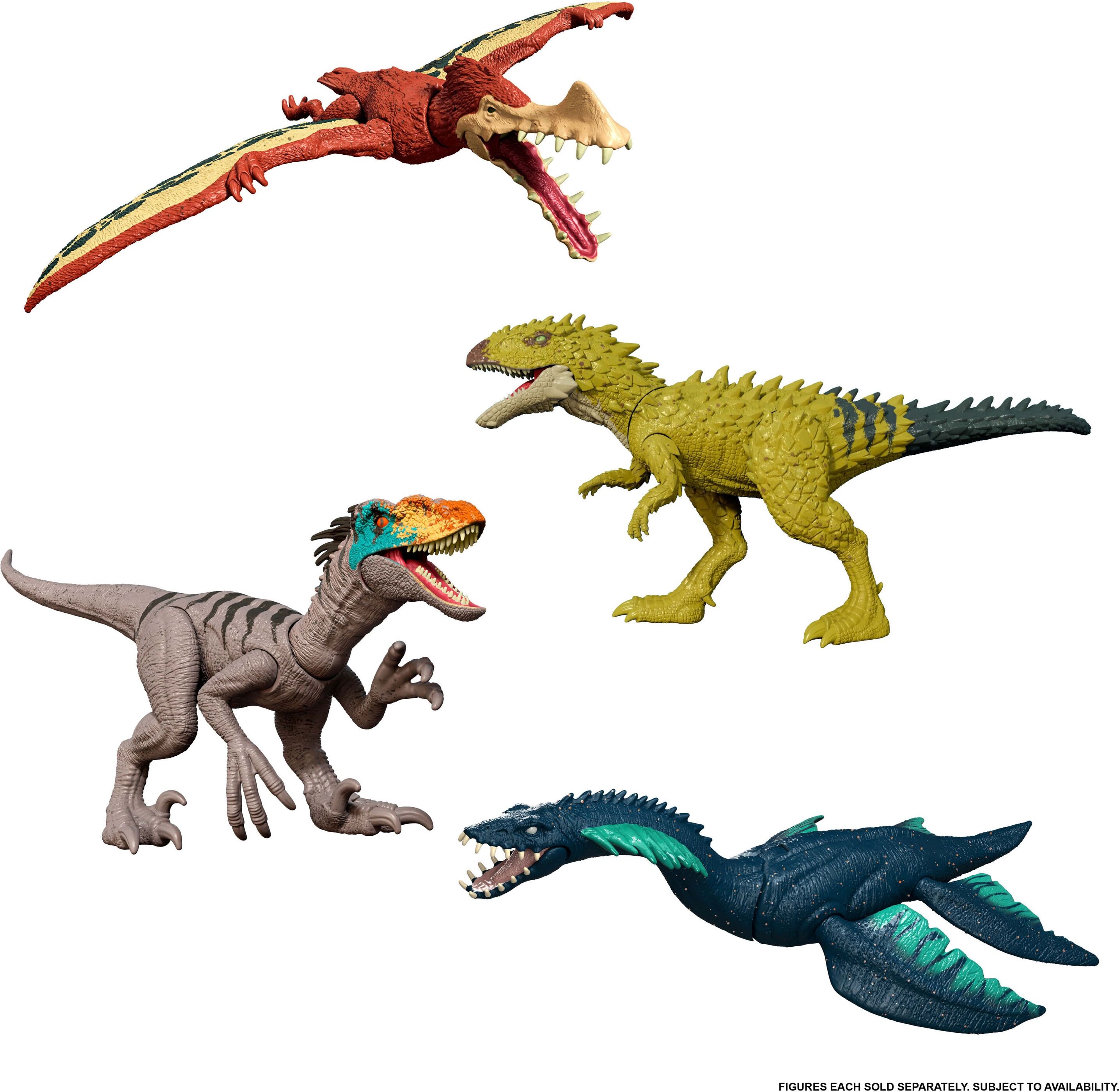Actionfigur MATTEL "Jurassic World, Frenzy, sortierte Lieferung", bunt, Spielfiguren, KinderT:18cm, Kunststoff, Actionfigur, Abbildungen dienen als Beispiele., T:18cm