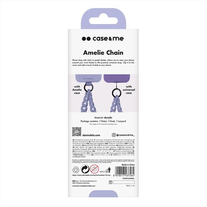 CASEME Laccetto Da Polso Cmwchainml-lavanda