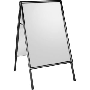 Böttcher-AG Kundenstopper SOLID-STOP, DIN A1, 25 mm Profil, Metallrückwand, schwarz