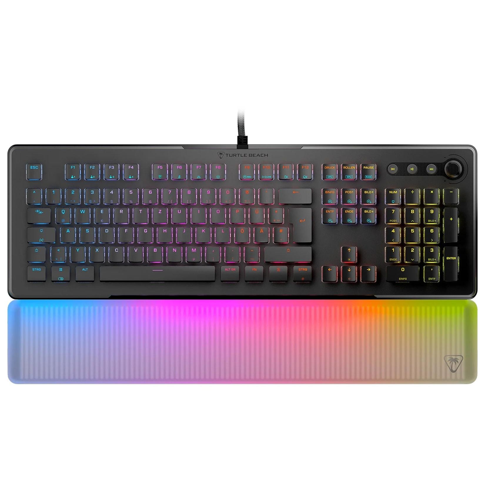 Turtle Beach Vulcan II Max optisch lineare Gaming-Tastatur, Schwarz (DE-Layout)