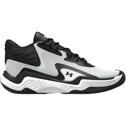 Under Armour, Unisex, Hallenschuhe, Spawn 7 Mid (42), Weiss, Schwarz