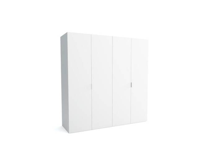 Furnlux Kleiderschrank MAT A Weiß 190x60x205 cm, 190x205x60 cm, Schlafzimmer, Kleiderschränke