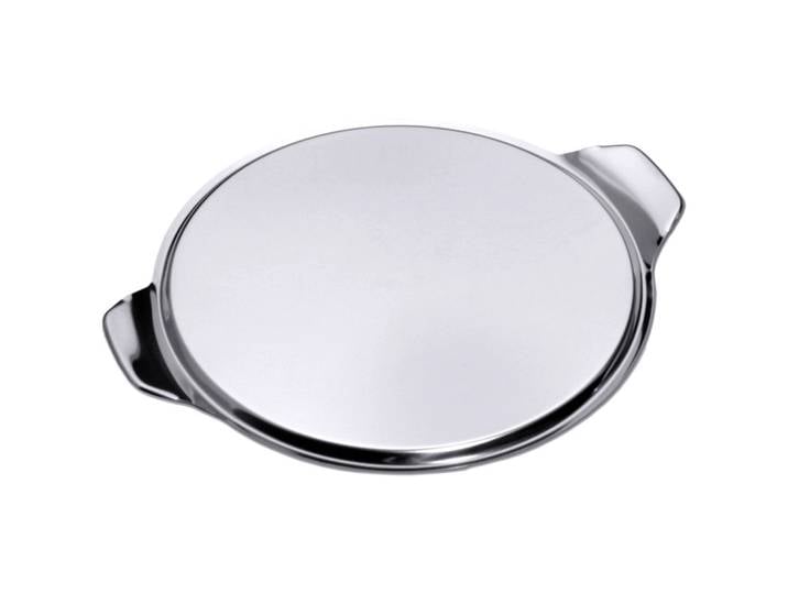 Tortenplatte Contacto Bander silber Edelstahl B 33 cm Rund - Tortenplatte
