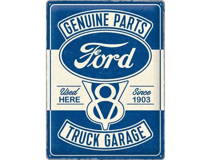 Wandbord Special Edition - Ford - Genuine Parts V8 Truck Garage
