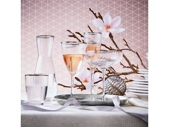 Champagnerflöte 4er-Set Ø 7cm Durchsichtig/Durchsichtig