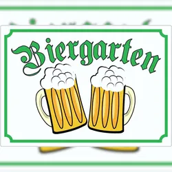 HB-Druck Biergarten Aufkleber A3 (297x420mm)