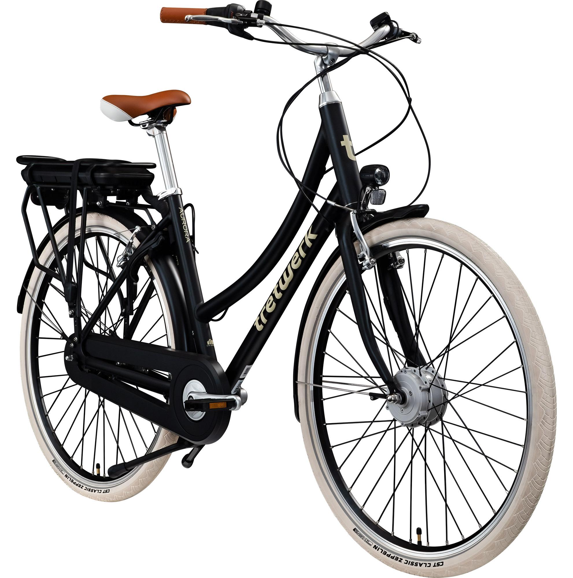 Tretwerk Aurora E Bike 28 Zoll Pedelec Damen Herren 155-185 cm schwarz 50 cm