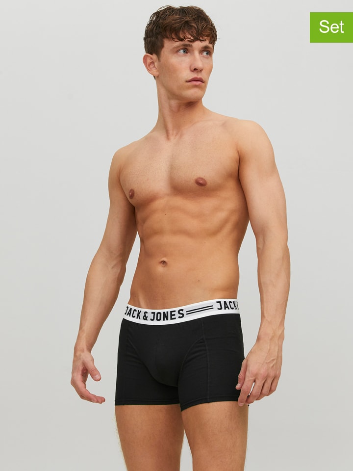 Jack & Jones 3er-Set: Boxershorts in Schwarz - L