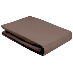 Elegante Premium Jersey Spannbetttuch - 140/160x200cm	schlamm