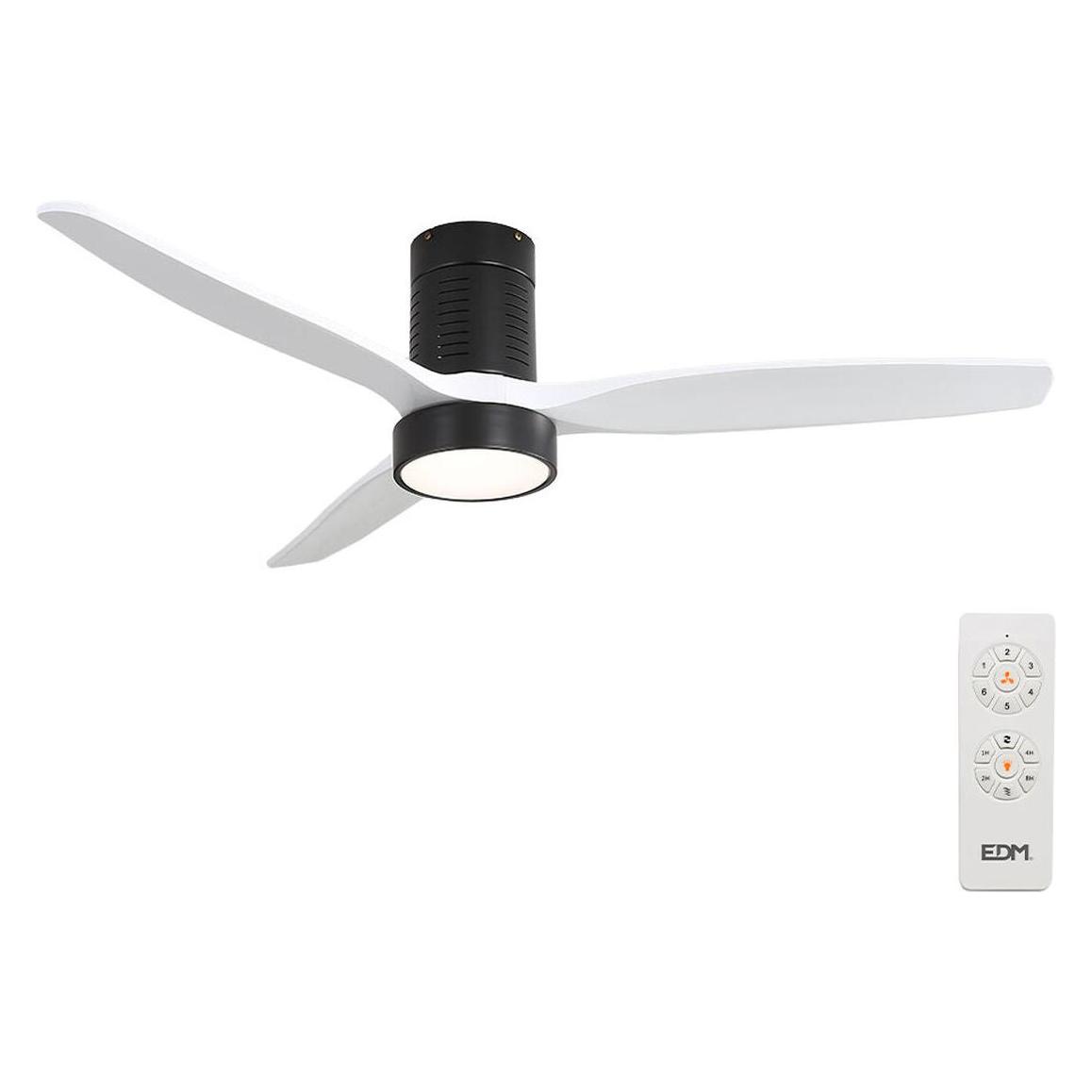EDM Deckenventilator mit Lampe 33825 Kara 30 W 2190 Lm (45 dB) (45347375)
