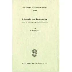 Lehnrecht und Beamtentum., Fachbücher von Erich Wyluda