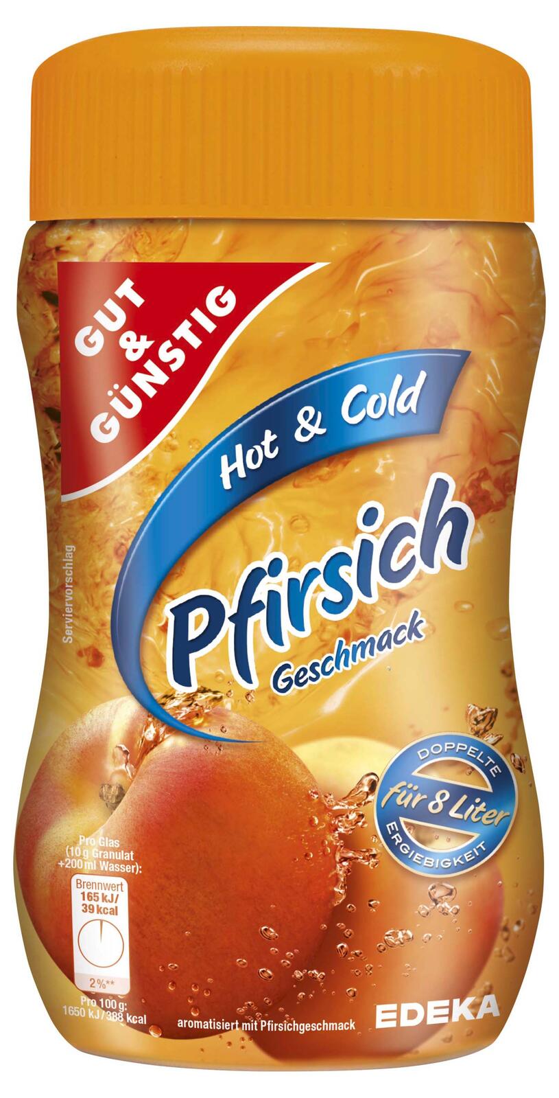 GUT&GÜNSTIG Pfirsich Instanttee 400,0 g 4930153007