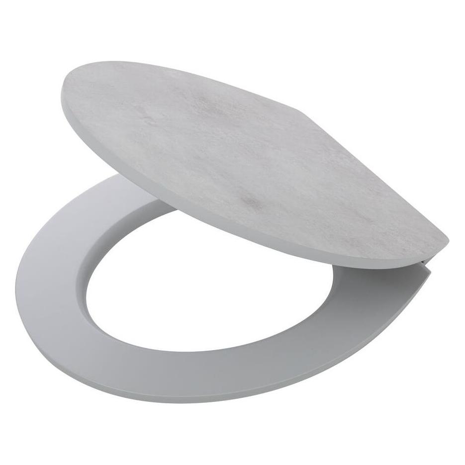 Tiger Concrete Toilet Seat MDF Grey (68934843)