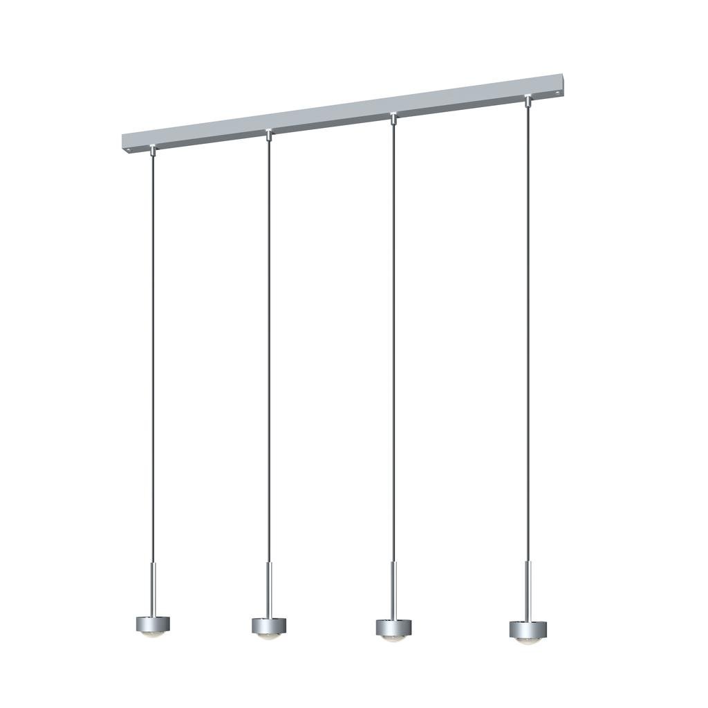 Top Light Puk Mini Choice Long One Pendelleuchte 4 Köpfe (chrommatt, Standard-Fa... chrommatt | Standard-Fassung | 105cm 8-60510041-H