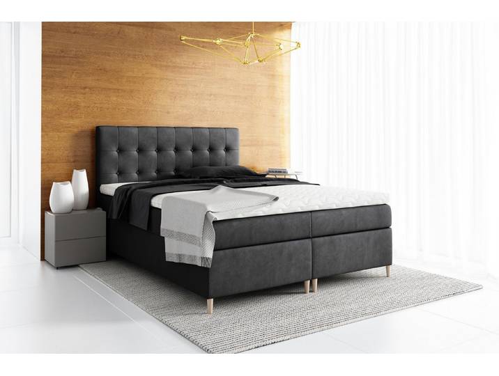 MF Design Boxspringbett Boxspringbett AVANTI mit Bettkasten und Federautomatik, Vorhanden
