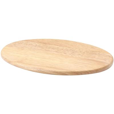 Schneidebrett CONTINENTA, braun (holzfarben), B:20cm H:1,2cm L:30cm, Holzwerkstoff, Schneidebretter, oval, Gummibaum 30x20x1,2cm