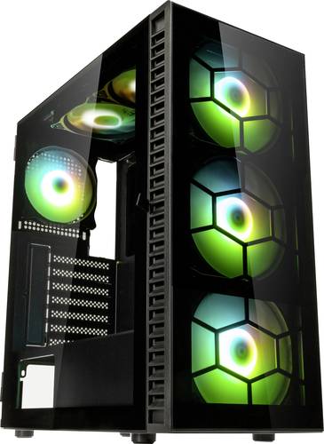 Kolink Observatory HF Plus Glass ARGB Midi-Tower PC-Gehäuse Schwarz