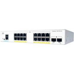 Cisco 16 Port Rail Switch C1000-16T-2G-L (16 Ports), Netzwerk Switch, Grau