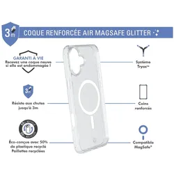Force Case Air MagSafe Case (Apple iPhone 16), Smartphone Hülle, Transparent