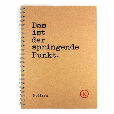 Das ist der springende Punkt – Notizbuch, Gebundene Ausgabe von , Verlag Klingenberg, 978-3-903284-03-6