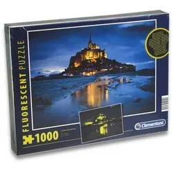 Clementoni 97239 -  Puzzle - Le Mont Saint-Michel (fluoreszierend, 1000 Teile)