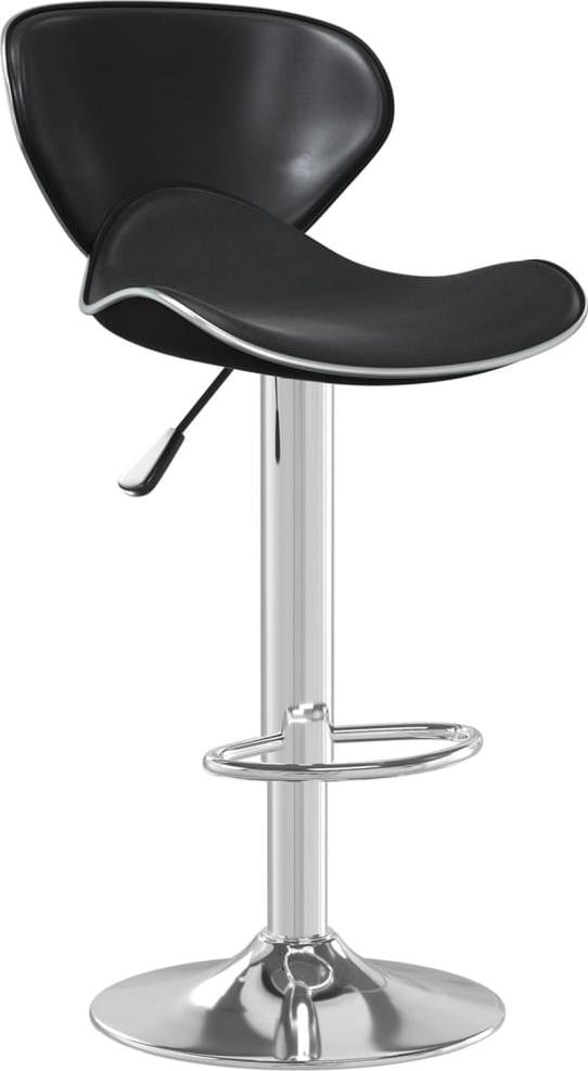vidaXL Barkruk, zwart, kunstleer