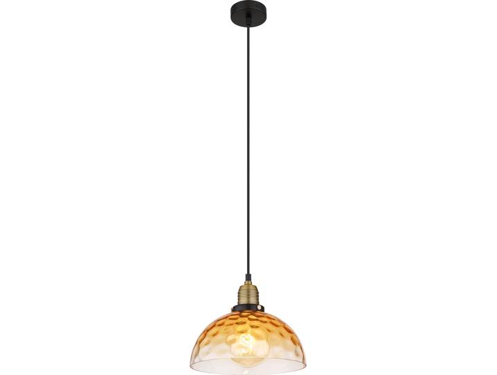 Globo - suspension - Salvy - ambre - verre - Ø 25cm - E27 - 15786H1