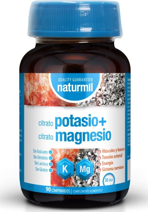 Naturmil Citrato de Potasio + Citrato de Magnesio 90comp