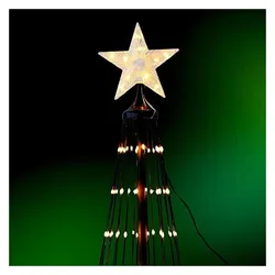 Tector, LED Weihnachtsdeko, Christmas tree 370 led rgb black outdoor 210 cm