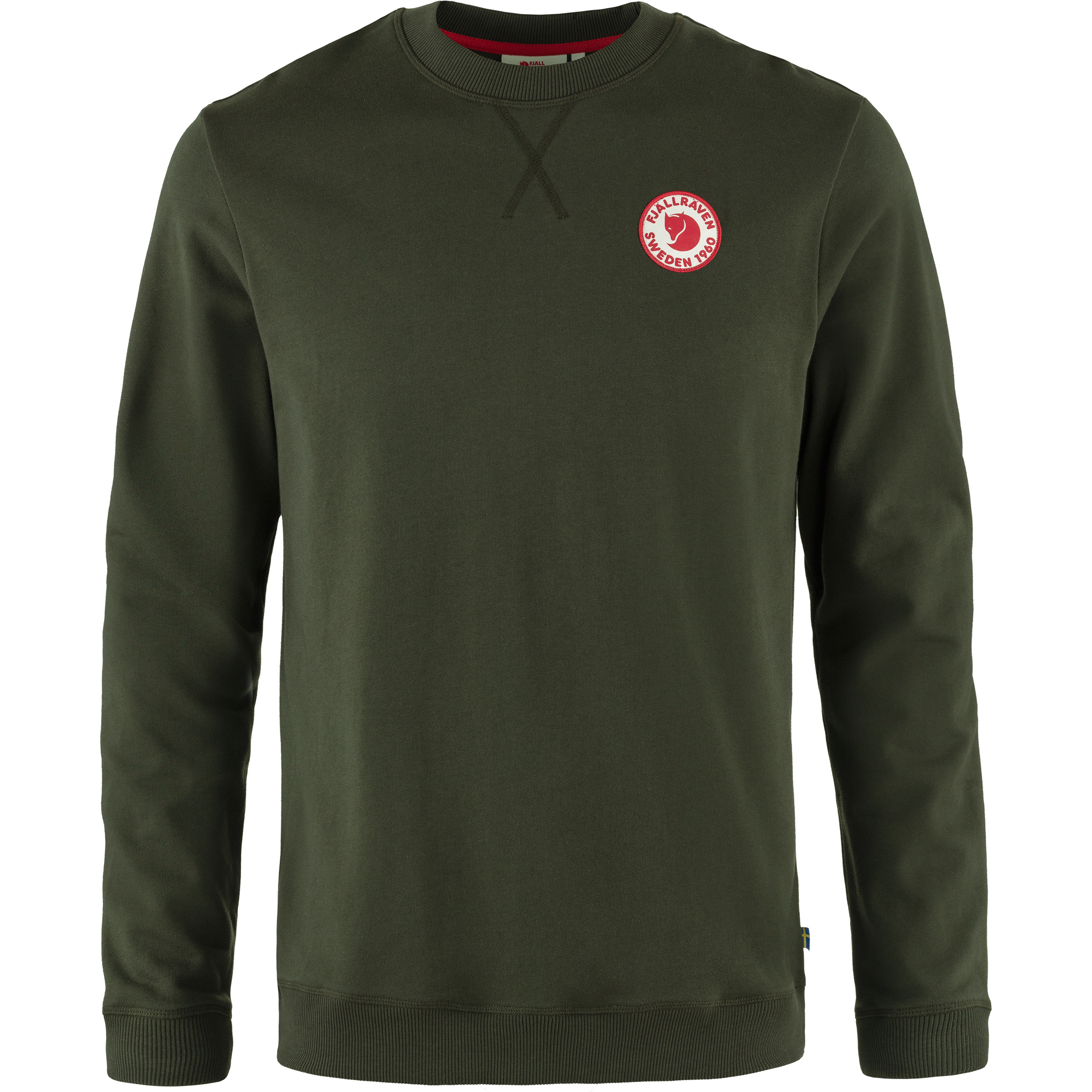 Fjällräven 1960 Logo Badge Herren Pullover oliv Größe XXL Lifestyle Hautfreundlich